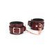 Шкіряні наручники Liebe Seele Wine Red wirst Cuffs картинка 1