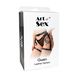 Чорні сексуальні гартери із натуральної шкіри Art of Sex Gwen, розмір XS-2XL картинка 4