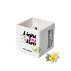 Масажна свічка Love To Love LIGHT MY FIRE Monoi Квітка Моноі (80 мл) зображення