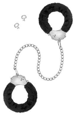 Поножи с мехом и цепочкой Fetish Tentation Adjustable metal and fur ankle cuffs картинка