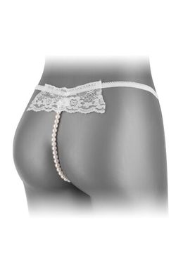 Трусики-стрінги з перловою ниткою Fashion Secret KATIA White зображення