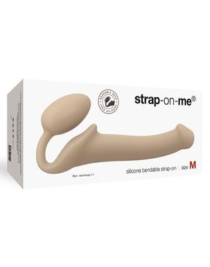 Безременевий страпон регульований Strap-On-Me Flesh, розмір M (діаметр 3,3 см) зображення