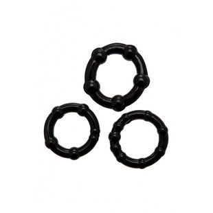 Набір ерекційних кілець Wooomy Babooom cockring set (3 розміри, тягнуться) зображення