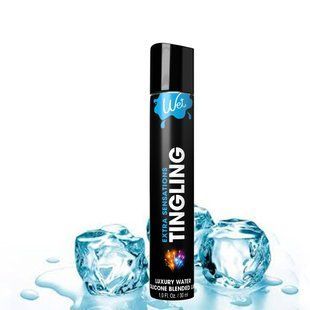 Охлаждающий лубрикант на водно-силиконовой основе Wet Extra Sensations Tingling (30 мл) картинка