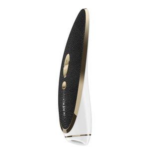 Вакуумный клиторальный стимулятор Satisfyer Luxury Haute Couture Black (с вибрацией) картинка