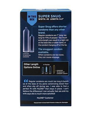 Презервативы увлажненные MyONE Super Snug (10 шт, картонная коробка) картинка