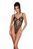 Еротичне боді з малюнком Passion LOVELIA BODY black, розмір L/XL зображення