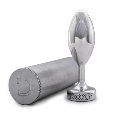 Металлическая гладкая анальная пробка DOXY Butt Plug SMOOTH (диаметр 3,3 см) картинка