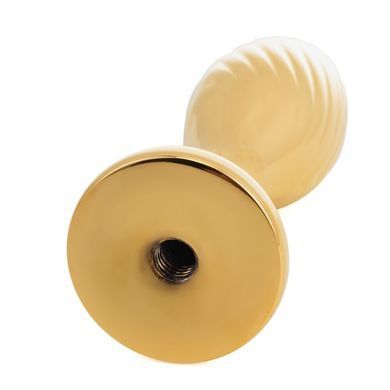 Металлическая анальная пробка Кроличий хвост LOCKINK SEVANDA White Bunny-Tail Anal Pear-shape Plug картинка