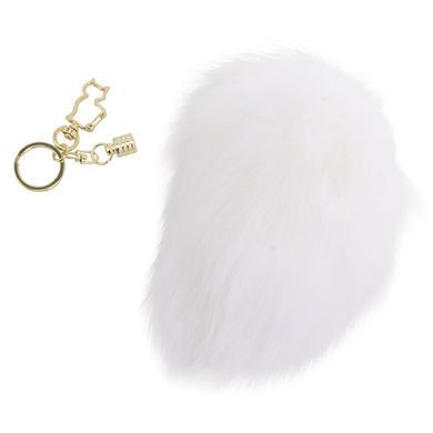 Металлическая анальная пробка Кроличий хвост LOCKINK SEVANDA White Bunny-Tail Anal Pear-shape Plug картинка