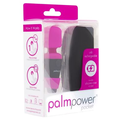 Мини вибромассажер PalmPower Pocket с чехлом на молнии картинка