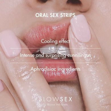 Смужки для орального сексу Bijoux Indiscrets Slow Sex Oral sex strips (7 шт) зображення