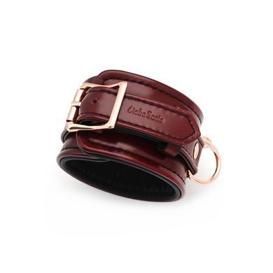 Шкіряні поножі Liebe Seele Wine Red Anklecuffs зображення