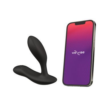 Смарт-вібромасажер простати з регульованим кутом нахилу та пультом We-Vibe Vector+ CHARCOAL BLACK (діаметр 2,7 см) зображення