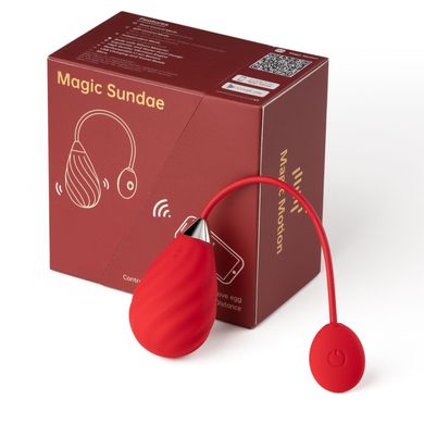 Смарт-виброяйцо Magic Motion Sundae Red (диаметр 3 см) картинка