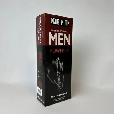 Вакуумна помпа для члена зі стрілковим манометром та ручною «грушею» Men Powerup Penis Pumb зображення