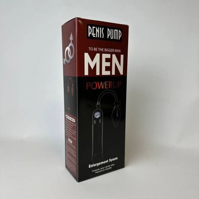 Вакуумная помпа для члена со стрелочным манометром и ручной «грушей» Men Powerup Penis Pumb картинка