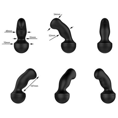 Вібромасажер простати та точки G Nexus Gyro Vibe EXTREME: масаж без рук (діаметр 5,4 см) зображення