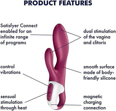 Смарт вібратор - кролик із підігрівом Satisfyer Heated Affair (діаметр 3,6 см) зображення