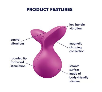 Міні-вібратор кліторальний Satisfyer Viva la Vulva 3 Violet зображення