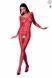 Бодистокинг с крупной сеткой Passion BS077 red картинка 1