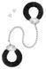Поножи с мехом и цепочкой Fetish Tentation Adjustable metal and fur ankle cuffs картинка 3