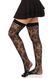 Чулки кружевные Leg Avenue Wild rose net thigh highs One Size картинка 3