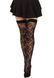 Чулки кружевные Leg Avenue Wild rose net thigh highs One Size картинка 4