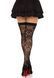 Чулки кружевные Leg Avenue Wild rose net thigh highs One Size картинка 2
