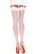 Панчохи під пояс зі швом ззаду Leg Avenue Sheer backseam stockings OS White зображення