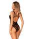 Сексуальне боді з доступом Obsessive B138 teddy black, розмір S/M/L картинка 2