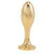 Металлическая анальная пробка Кроличий хвост LOCKINK SEVANDA White Bunny-Tail Anal Pear-shape Plug картинка 4