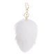 Металлическая анальная пробка Кроличий хвост LOCKINK SEVANDA White Bunny-Tail Anal Pear-shape Plug картинка 6