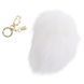 Металлическая анальная пробка Кроличий хвост LOCKINK SEVANDA White Bunny-Tail Anal Pear-shape Plug картинка 3