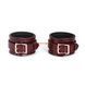 Шкіряні поножі Liebe Seele Wine Red Anklecuffs картинка 1