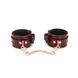 Шкіряні поножі Liebe Seele Wine Red Anklecuffs картинка 2
