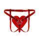 Трусики - серце для страпону Feral Feelings Hearts Strap-on Belt Red Trasparent зображення