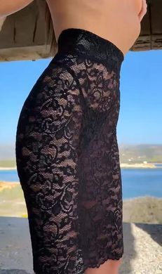 Мереживна спідниця зі шнурівкою Noir Handmade F302 Ambivalence lace up midi skirt, розмір S зображення