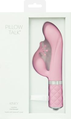 Розкішний вібратор-кролик PILLOW TALK - Kinky Pink з кристалом Сваровскі зображення