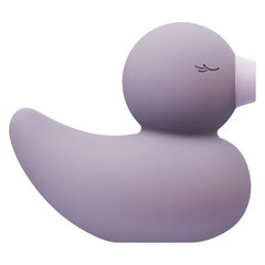 Вакуумный вибратор-уточка CuteVibe Ducky Grey (вакуум + вибрация) картинка