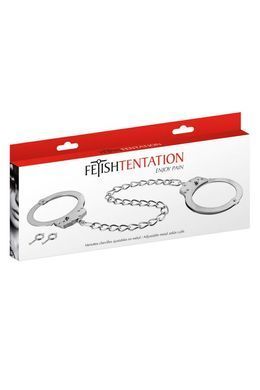 Поножи металлические Fetish Tentation Adjustable metal ankle cuffs картинка