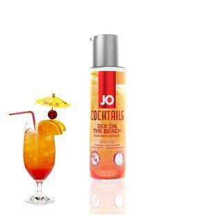 Лубрикант на водній основі без цукру JO Cocktails Sex on the Beach, секс на пляжі (60 мл) зображення