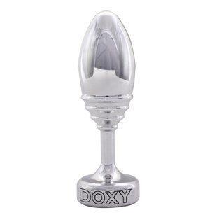 Металлическая ребристая анальная пробка DOXY Butt Plug RIBBED (диаметр 3,3 см) картинка