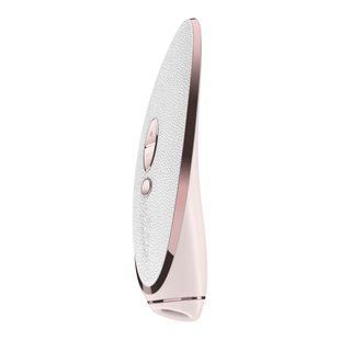 Вакуумный клиторальный стимулятор Satisfyer Luxury Pret-a-Porter White (с вибрацией) картинка