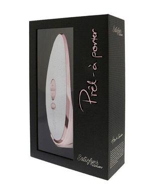 Вакуумний кліторальний стимулятор Satisfyer Luxury Pret-a-Porter White (з вібрацією) зображення