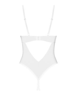 Боді з доступом Obsessive Alissium crotchless teddy White, розмір XS/S зображення