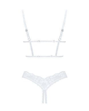 Эротический комплект с открытой грудью и доступом Obsessive Heavenlly 2-pcs cupless set, размер XL/2XL картинка