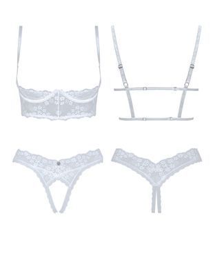 Эротический комплект с открытой грудью и доступом Obsessive Heavenlly 2-pcs cupless set, размер XL/2XL картинка
