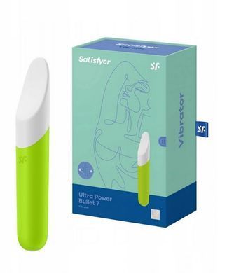 Віброкуля перезарядна Satisfyer Ultra Power Bullet 7 Green зображення
