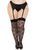 Панчохи мереживні Leg Avenue Wild rose net thigh highs 1X/2X зображення